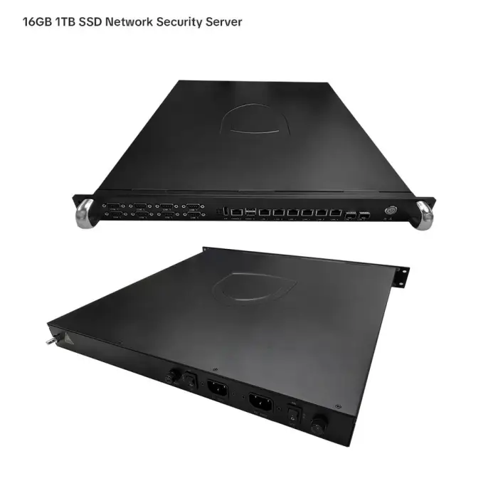 IP65 1U Rack-mounted 8 Network Port Industrial Control Host Network Security Platform Firewall Gateway Server — image 3