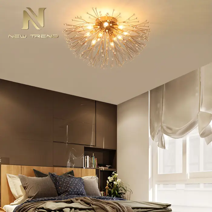 High Quality Modern Lighting Decorative Living Room Dinning Room Iron Glass Led Ceiling Lamp — image 6