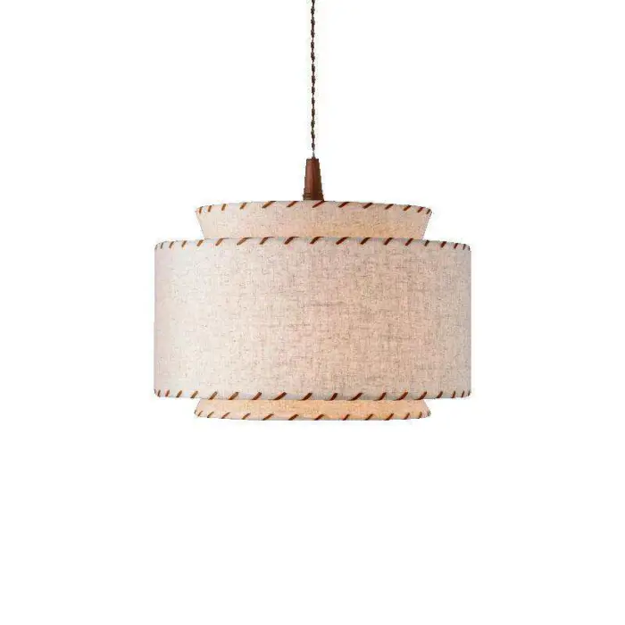 Nordic Minimalism Fabric Chandelier Lighting Living Dining Bedroom Retro Decoration Pendant Lights Indoor Suspend Lamp Luminaire — image 6