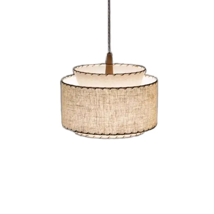 Nordic Minimalism Fabric Chandelier Lighting Living Dining Bedroom Retro Decoration Pendant Lights Indoor Suspend Lamp Luminaire — image 7