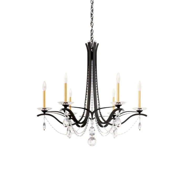 American Retro Candle Chandelier Style Restaurant Pendant Light Main Hanging Lamp Living Room French Bedroom Pendant Lighting — image 7
