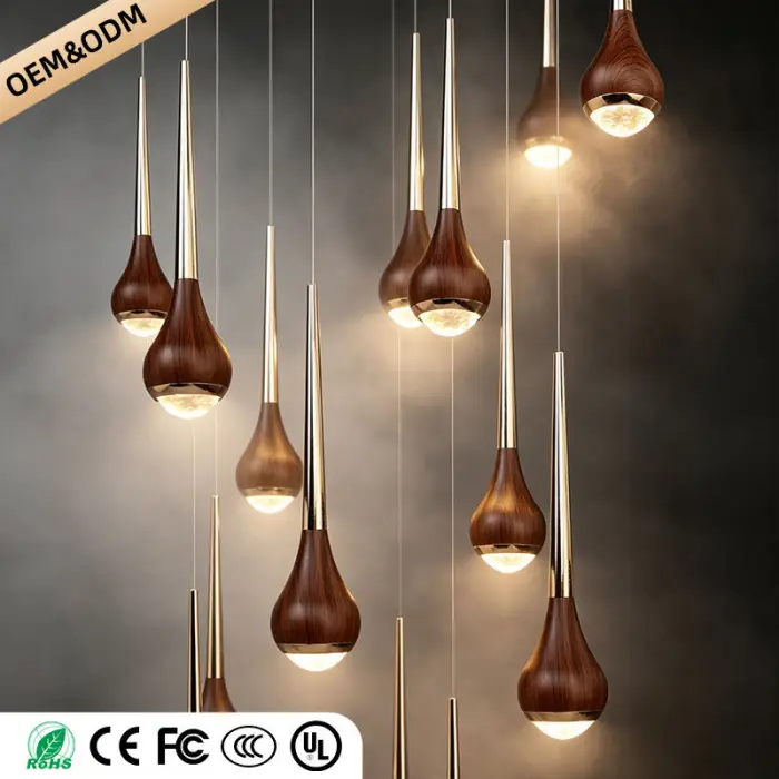 Stairs Chandelier Minimalist Modern Lighting Living Room Pendant Light Lustre High Ceiling Long Staircase Chandelier — image 7