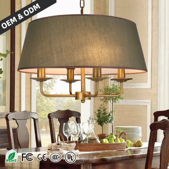 European Style Gold Candle Chandelier E14 LED Pendant Light Luxury Villa Decorative Creative Bedroom Chandelier Fixtures — image 3