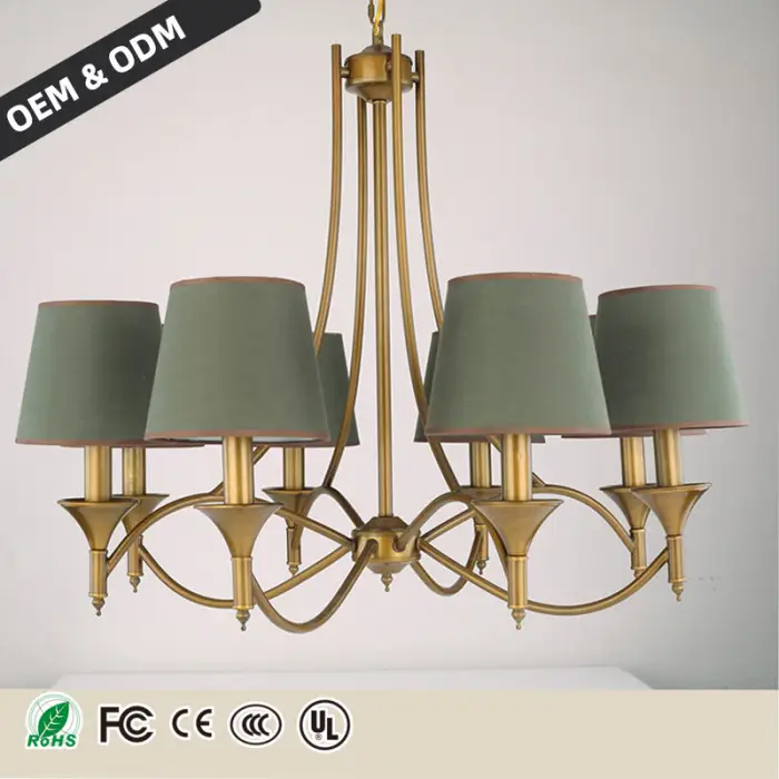 European Style Gold Candle Chandelier E14 LED Pendant Light Luxury Villa Decorative Creative Bedroom Chandelier Fixtures — image 4