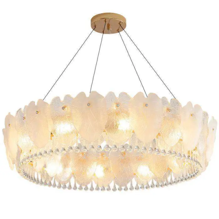 Luxury Crystal Chandelier Living Room High Ceiling Pendant Light Dining Room Hanging Lighting Fixtures Lustre — image 6