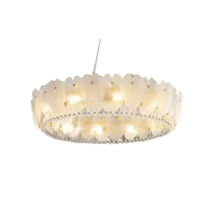Luxury Crystal Chandelier Living Room High Ceiling Pendant Light Dining Room Hanging Lighting Fixtures Lustre — image 7