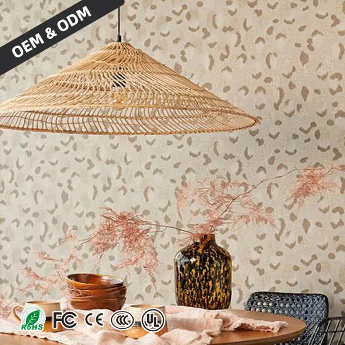 Vintage Rattan Lamp Chinese Style Handmade Pendant Lights Restaurant Dining Room Kitchen Light Fixture Shop Room Chandelier — image 4