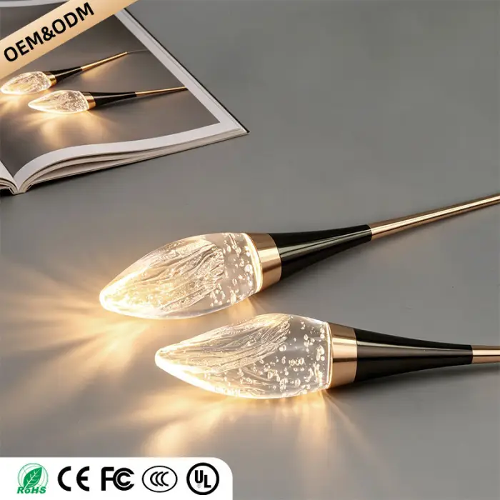 Modern Staircase Chandelier Light Luxury Villa Attic Hanging Ceiling Lamp Designer Crystal Raindrop Pendant Light — image 7
