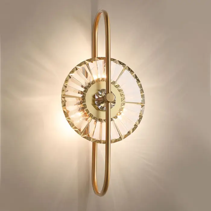 Light Luxury Crystal Wall Lamp Bedroom Bedside Wall Lamps for Living Room Stairs Lighting Home Indoor Decor Wall Lamp — image 4