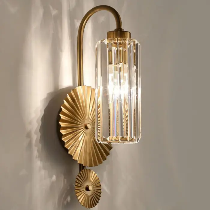 Light Luxury Crystal Wall Lamp Bedroom Bedside Wall Lamps for Living Room Stairs Lighting Home Indoor Decor Wall Lamp — image 6