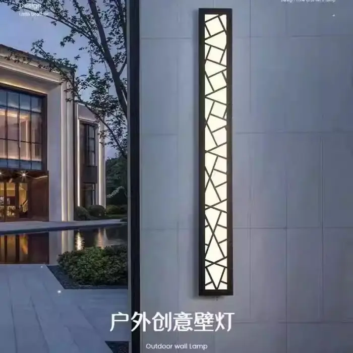 Long Wall Light Outdoor Waterproof Modern Minimalist Long Strip LED Lighting Wall Lamp IP66 Garden Interior Decoration — image 5