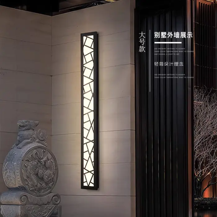 Long Wall Light Outdoor Waterproof Modern Minimalist Long Strip LED Lighting Wall Lamp IP66 Garden Interior Decoration — image 7