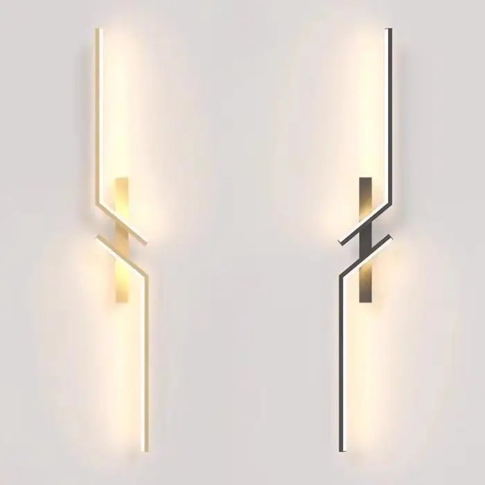 Modern Minimalist LED Wall Lamp Bedroom Bedside Long Strip Wall Sconces Living Room Sofa Background Indoor Home Lighting Fixture — image 7