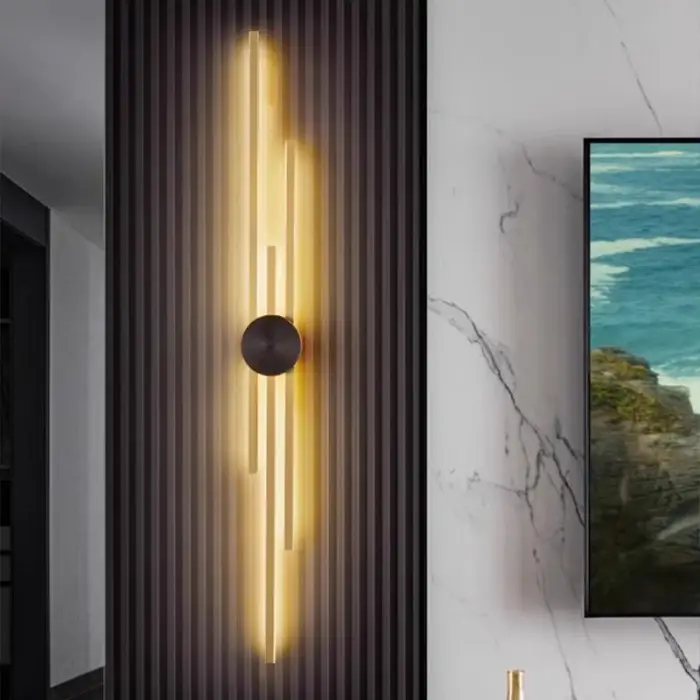 Minimalist Long Strip LED Linear Wall Lamp Indoor Long Strip Lighting Fixture Wall Sconce Luminaire Bedroom Bedside Licht — image 3