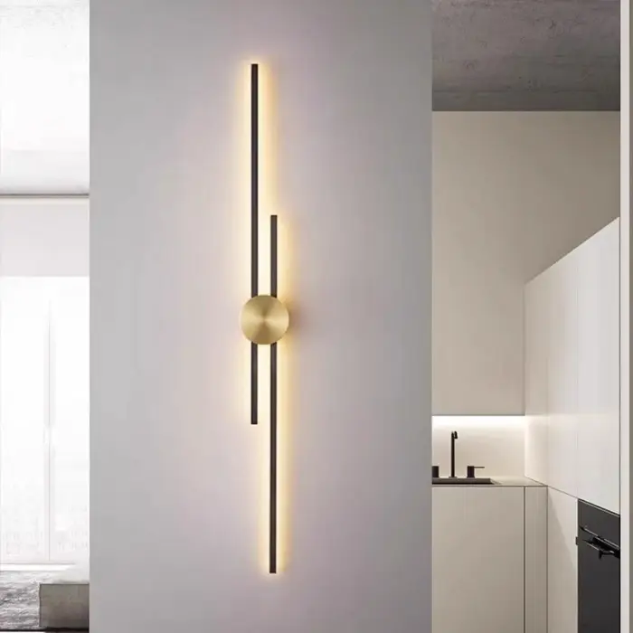 Minimalist Long Strip LED Linear Wall Lamp Indoor Long Strip Lighting Fixture Wall Sconce Luminaire Bedroom Bedside Licht — image 4