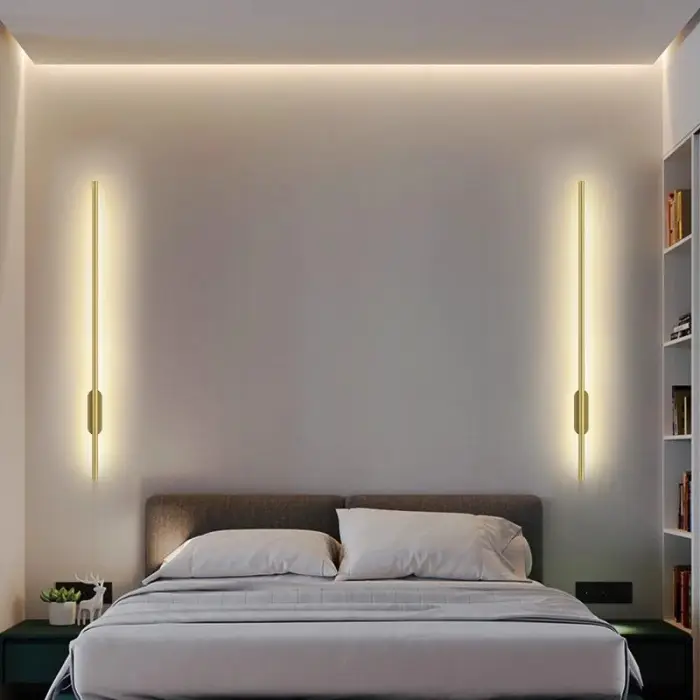 Wall Lamp Bedroom Bedside Lamp Hallway Modern Simple Living Room Wall Lamp Light Luxury Minimalist Nordic LED Lighting Fixture — image 4