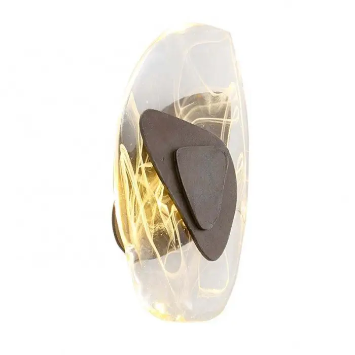 Modern Minimalist Glass Wall Lamp Study Bedroom Bedside Light Decoration Corridor Living Room Factory Sale Wholesale Wall Light — image 3