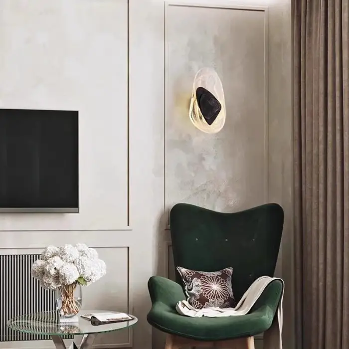 Modern Minimalist Glass Wall Lamp Study Bedroom Bedside Light Decoration Corridor Living Room Factory Sale Wholesale Wall Light — image 7