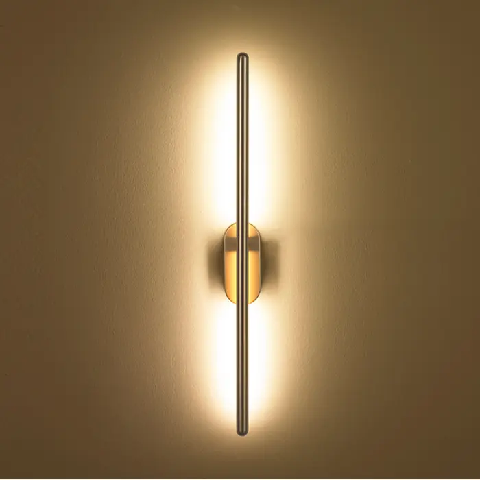 Modern Minimalist Wall Lamp Living Room TV Background Line Wall Light Black Long Strip Nordic Wall Lamp Bedroom Bedside Lamp — image 5