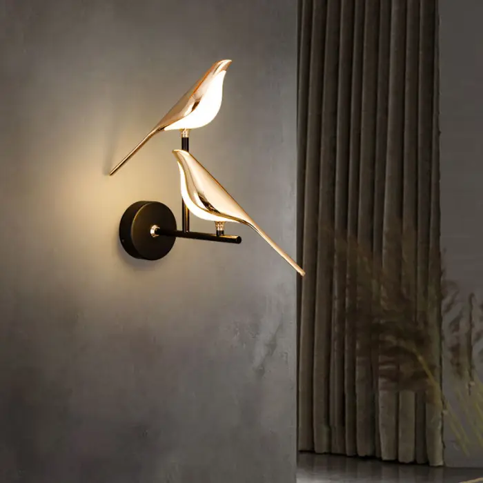 Nordic Style LED Wall Lamp for Home Indoor Living Room Bedroom & Corridor Iron Body Remote Control Art Lighting Decorative — image 3