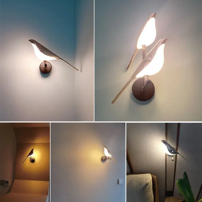 Nordic Style LED Wall Lamp for Home Indoor Living Room Bedroom & Corridor Iron Body Remote Control Art Lighting Decorative — image 5