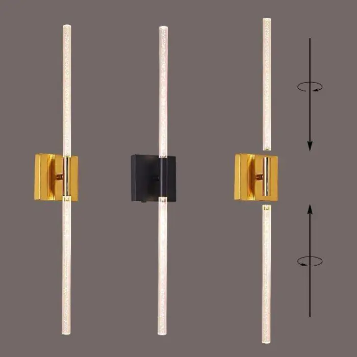Modern Wireless Wall Lamps Set of 2 Rechargeable Battery Operated Wall Sconces for Bedroom & Living Room Home Application — image 4