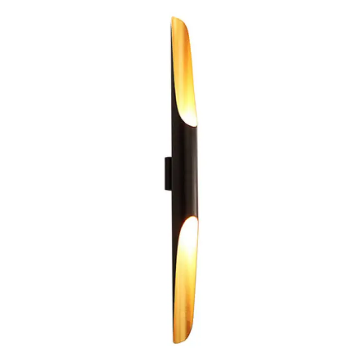 High Quality Modern Indoor LED Wall Lamps Black & Gold Rectangular Aluminum Home Office Living Room Bedroom Bedside Corridor — image 7