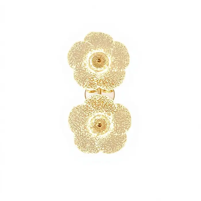 French Luxury Flower Glass LED Wall Light European Design for Bedroom Living Room Background Decoration Bedside Cafe Wall Light — image 6