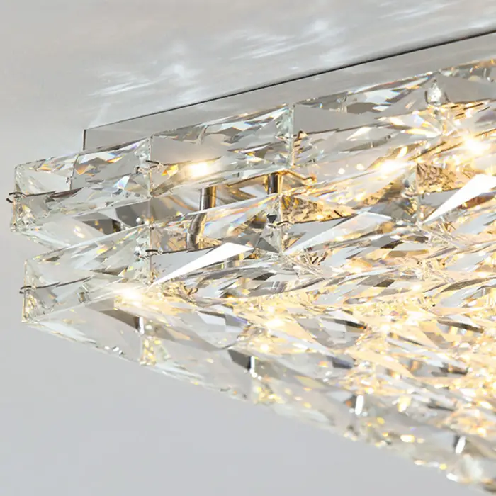 Modern LED Ceiling Light Indoor Crystal Ceiling Lamp Bedroom Living Room Hallways Corridor Square Ceiling Lamp Fixture — image 7