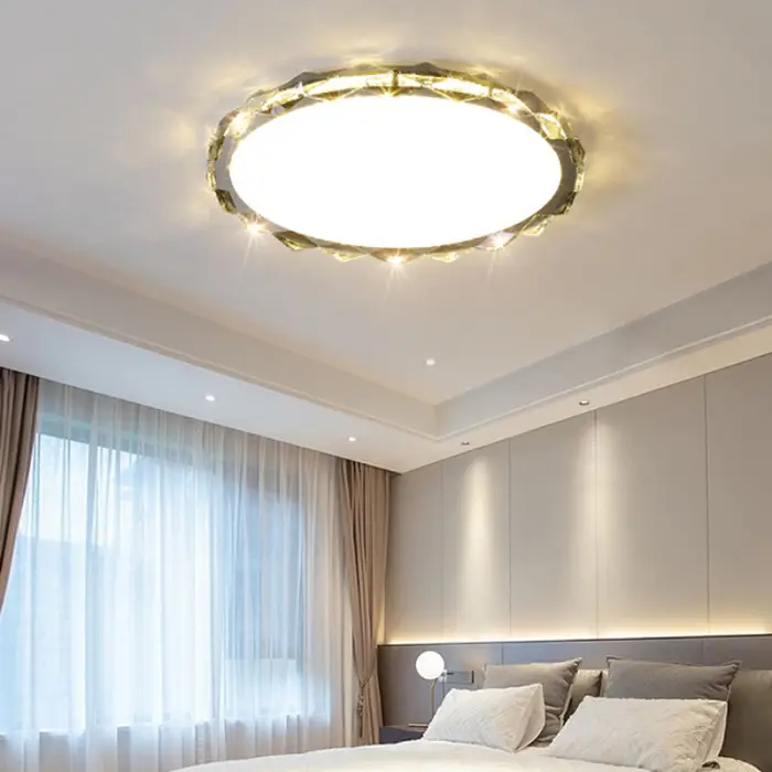 Nordic Led Ceiling Lamp Bedroom Lights Ceiling Crystal Lighting Indoor Lighting Luxury Ceiling Chandelier — image 4