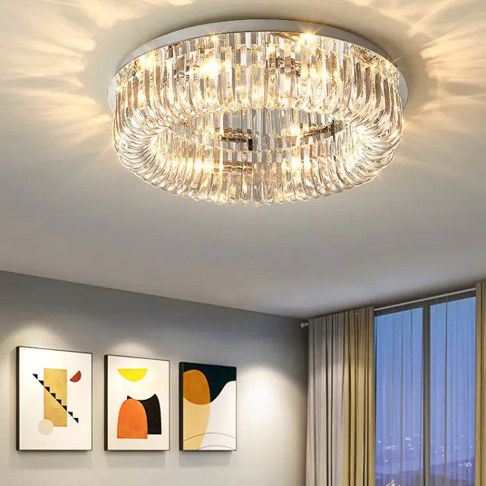 Modern Creative Circular Bedroom LED Ceiling Light Modern Minimalist Light Luxury Style Room Lighting Fixtures — image 5