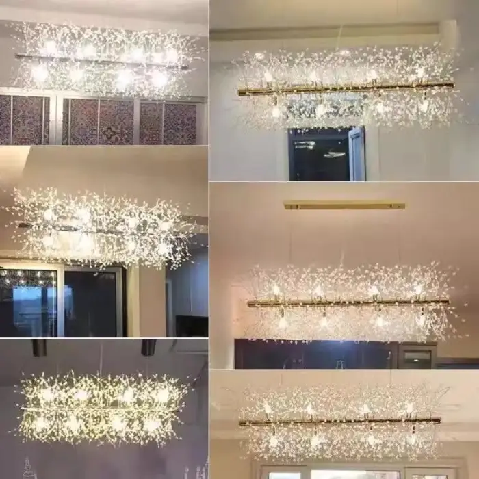 Modern Nordic Pendant Lamp LED Ceiling Hanging Chandelier Loft Living Dining Room Kitchen Indoor Lighting Fixture — image 3