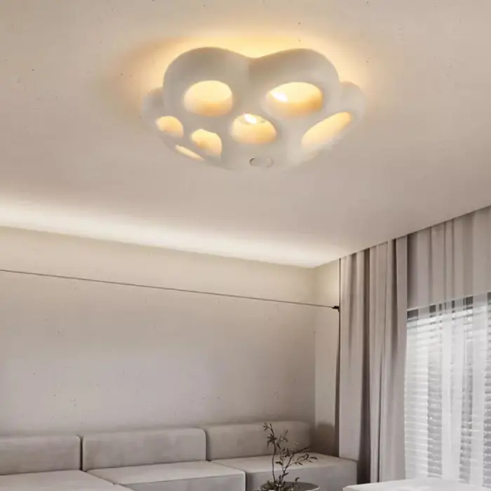 Modern Round Shape Led Ceiling Light Bedroom Surface Mounted Living Room Dining Table Round Ceiling Lamp — image 3