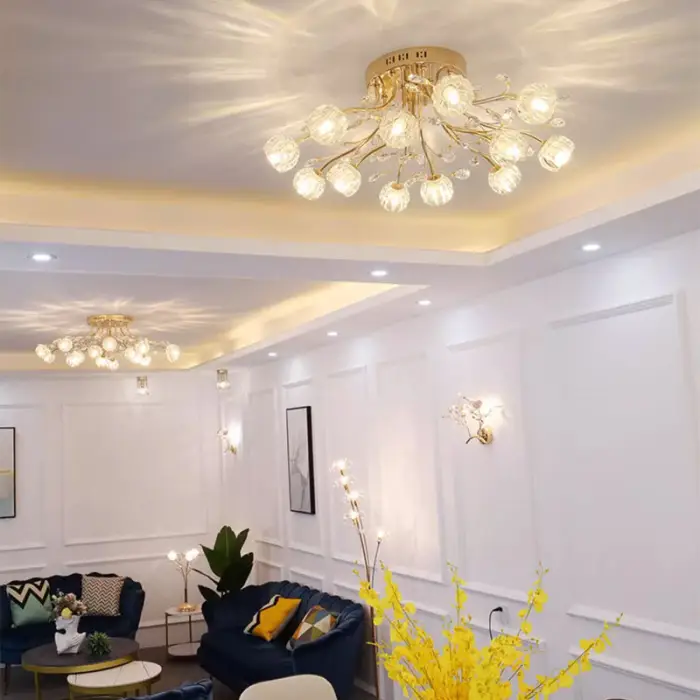 Modern LED Chandeliers Dimmable Ceiling Living Room Bedroom Chandelier Factory Sale Wholesale Chandelier — image 3