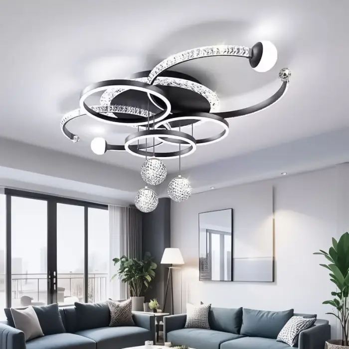Factory Sale Wholesale Ceiling Lighting Creative Nordic Style Home LED Living Room Dining Room Bedroom Ceiling Lamp — image 3