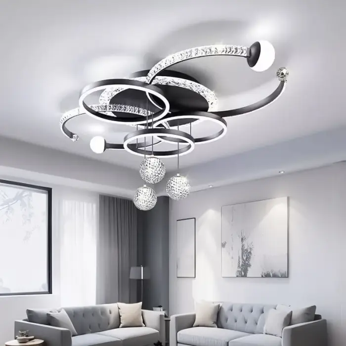 Factory Sale Wholesale Ceiling Lighting Creative Nordic Style Home LED Living Room Dining Room Bedroom Ceiling Lamp — image 4