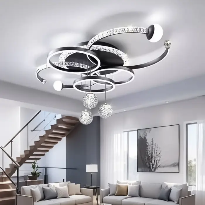 Factory Sale Wholesale Ceiling Lighting Creative Nordic Style Home LED Living Room Dining Room Bedroom Ceiling Lamp — image 5