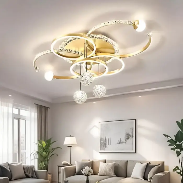 Factory Sale Wholesale Ceiling Lighting Creative Nordic Style Home LED Living Room Dining Room Bedroom Ceiling Lamp — image 6