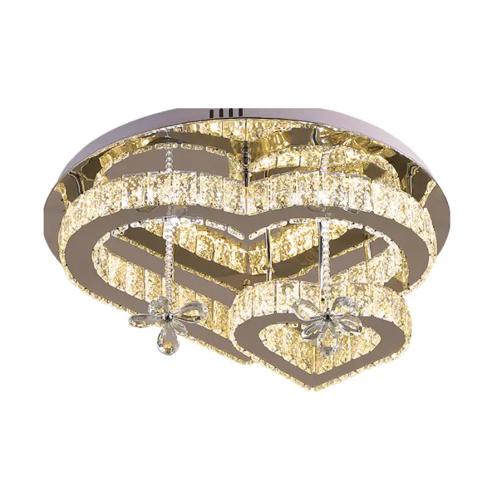 Modern Crystal Ceiling Light for Bedroom Living Room 85-265V Surface Mounted LED Stainless Steel for Dining Room Ceiling Lamp — image 7