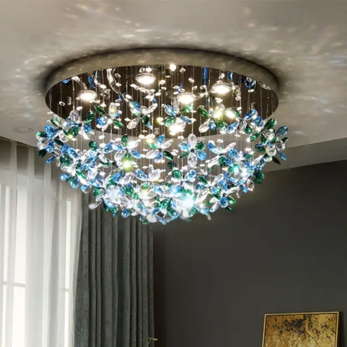 New Ceiling Lamp Crystal Chandelier Living Room Home Lobby Chandelier Indoor Living Room Pendant Modern Ceiling Hanging Lamp — image 3