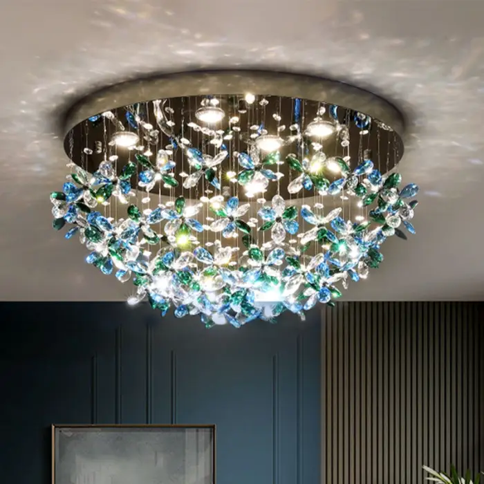 New Ceiling Lamp Crystal Chandelier Living Room Home Lobby Chandelier Indoor Living Room Pendant Modern Ceiling Hanging Lamp — image 4