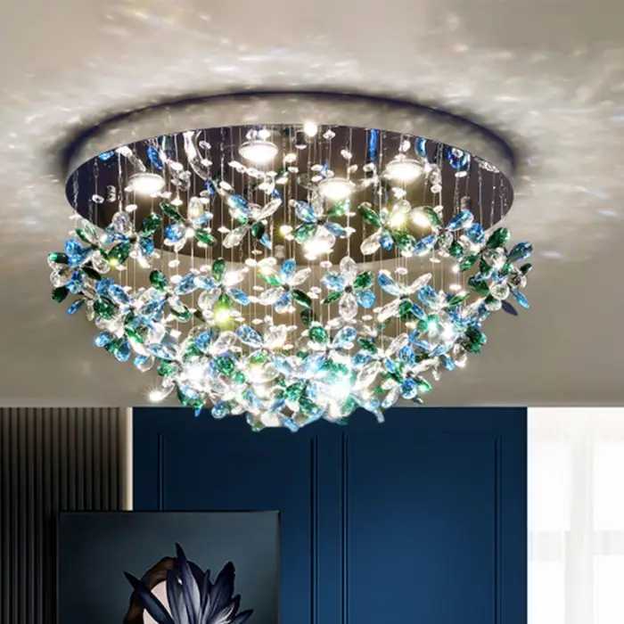 New Ceiling Lamp Crystal Chandelier Living Room Home Lobby Chandelier Indoor Living Room Pendant Modern Ceiling Hanging Lamp — image 5