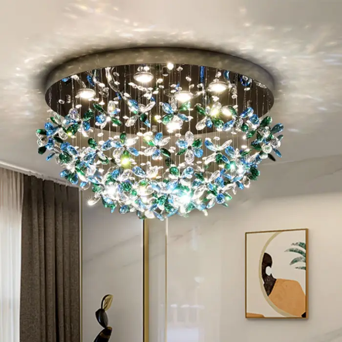 New Ceiling Lamp Crystal Chandelier Living Room Home Lobby Chandelier Indoor Living Room Pendant Modern Ceiling Hanging Lamp — image 6