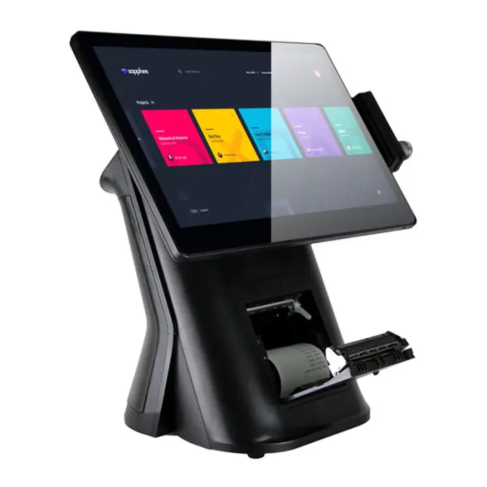 Wholesale Color Cash Register 15.6 Inch Windows All-in-one Point of Sale Pos System With Printer — image 3
