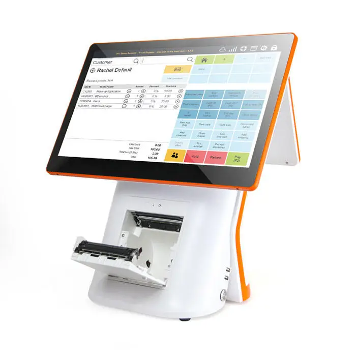 Wholesale Color Cash Register 15.6 Inch Windows All-in-one Point of Sale Pos System With Printer — image 4