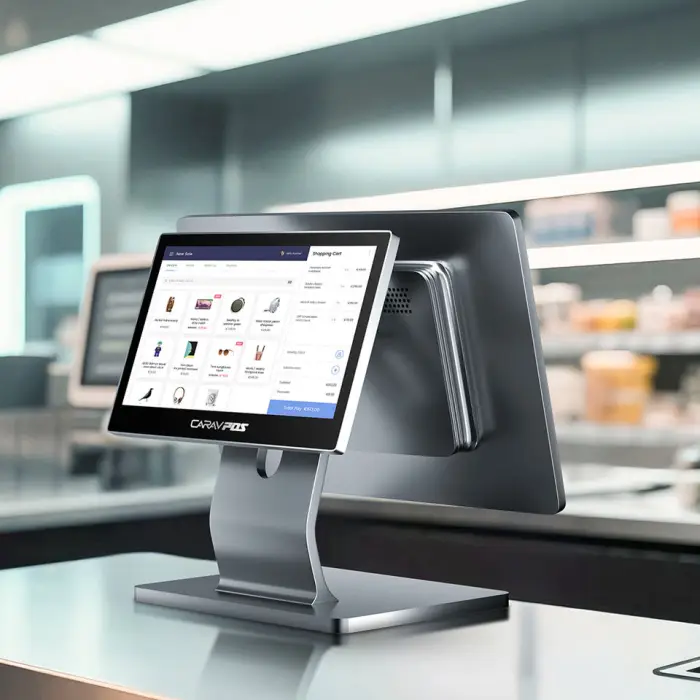 Ultra Thin Size All in One Pos 15.6 Inch Touch Screen Pos System Cash Register Android 11/14 Pos Machine — image 3