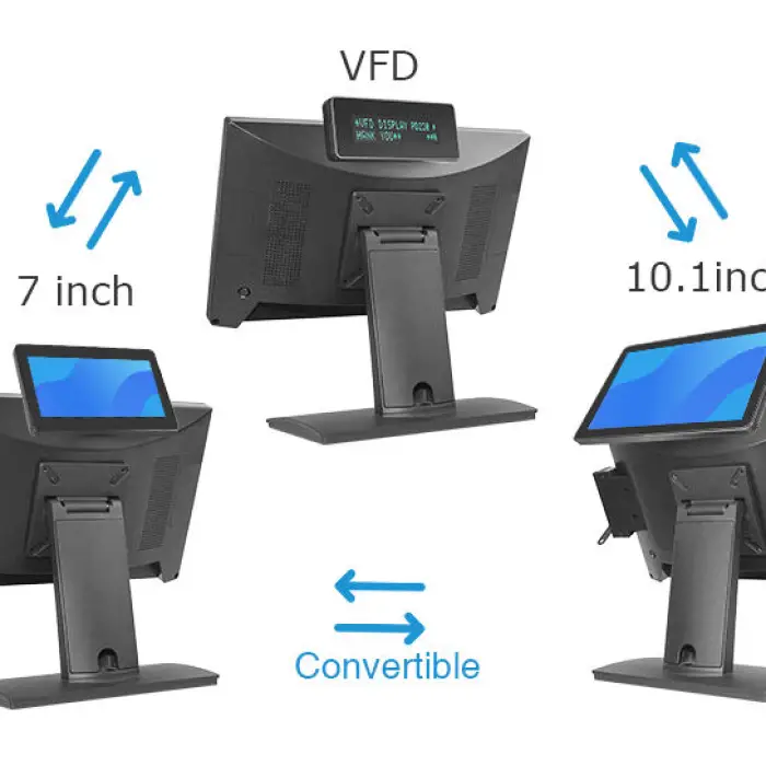 Wholesale POS Systems Supplier 15.6 Inch All in One Cash Register Win10 POS Terminal for Supermarket Touch Screen POS Machine — image 4
