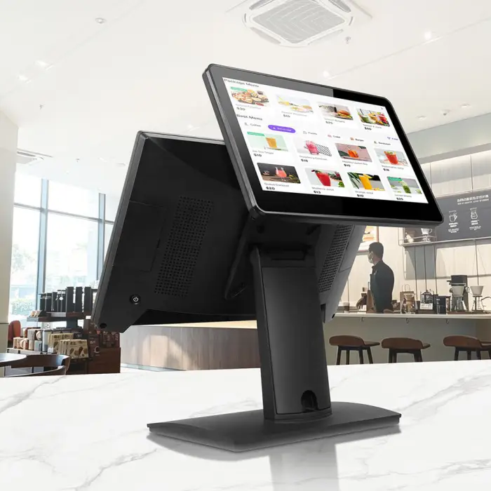 Wholesale POS Systems Supplier 15.6 Inch All in One Cash Register Win10 POS Terminal for Supermarket Touch Screen POS Machine — image 6