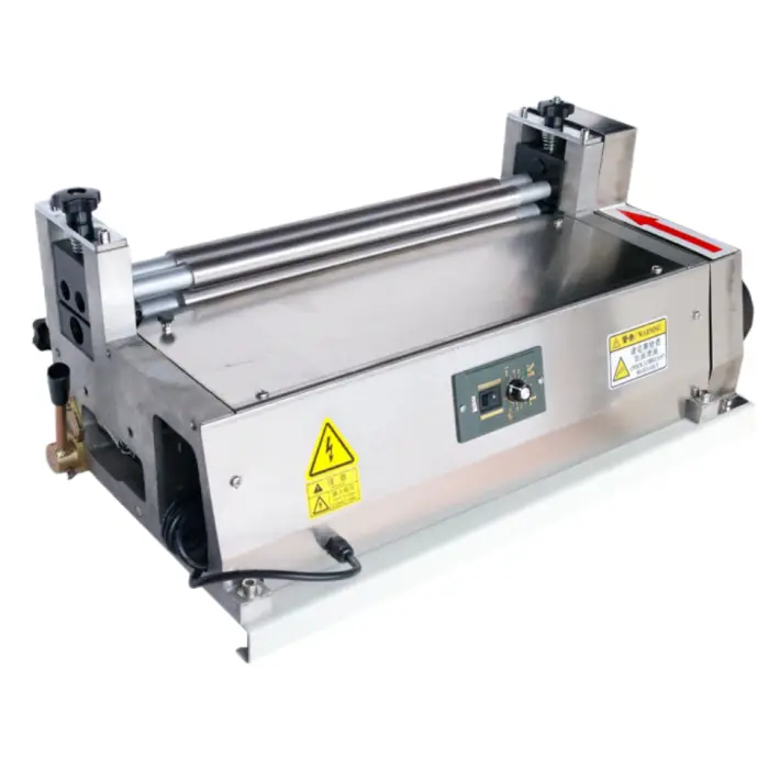 Hotmelt Glue Spreading Pasting Applicator Hot Melt Glue Machine Adhesive Coating Spreader Leather Paper Gluing Machine for Sale — image 3