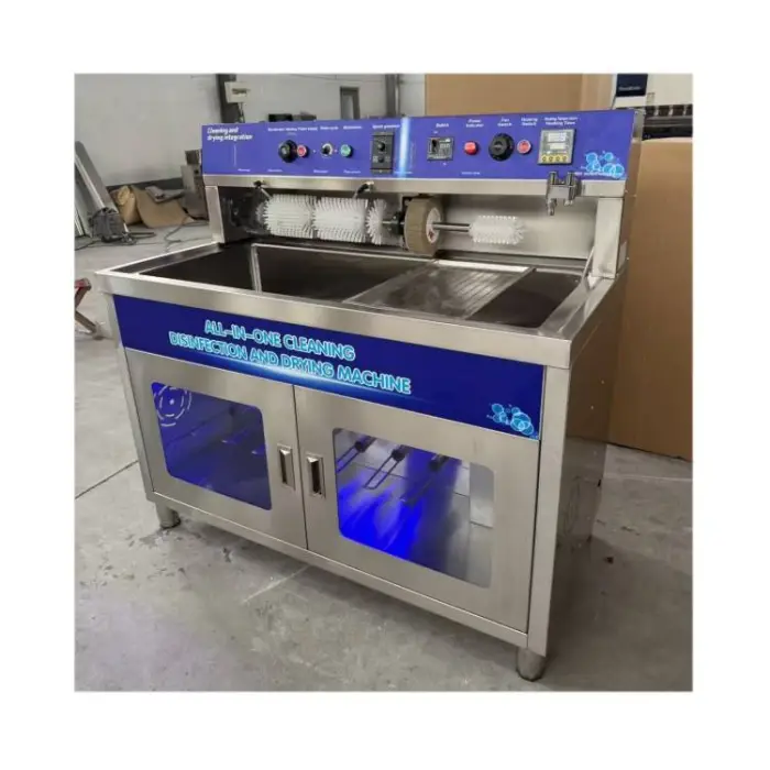 All in One Commercial Sneaker Semi Automatic Commercial Shoe Washing Cleaning and Drying Sanitizing and Sterilizing Machine — image 3